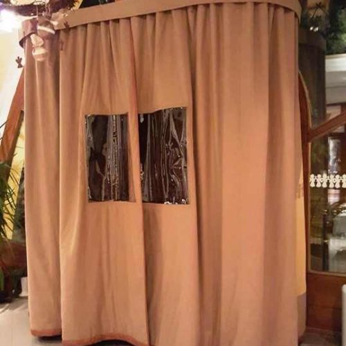 Szabó Sándor templom - U alakú függesztett ablakos hőszigetelő függöny